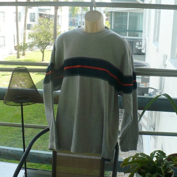 ❤️ COLO WEAR Men's Gray Outdoor Top SIZE XL 100% Cotton Knit Sweater - Picture 7 of 7